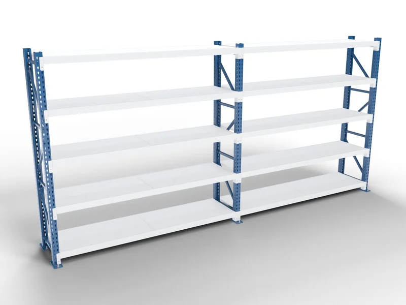 Long-Span Shelving: Upright frames. Welded, braced frames.