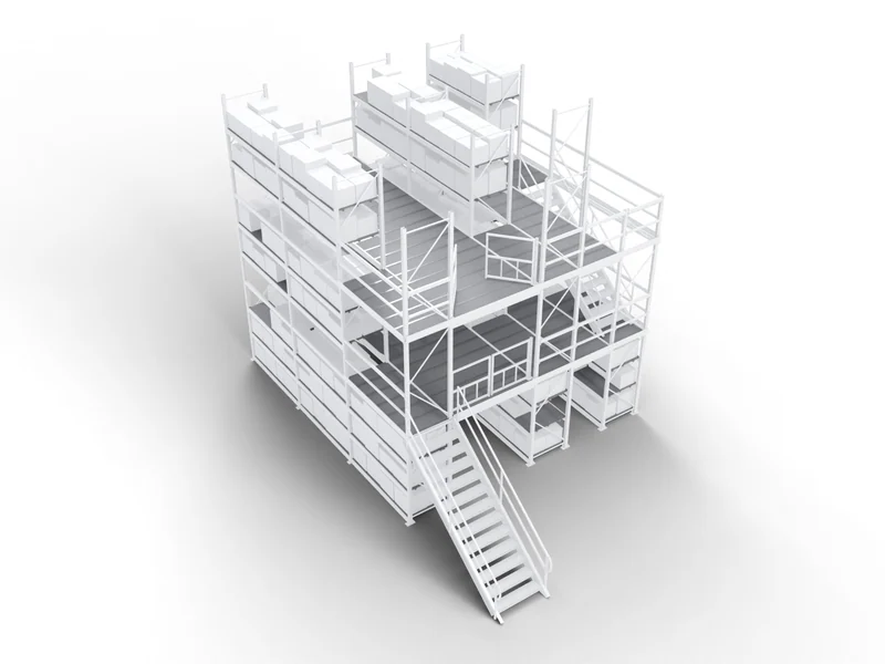 Pick Modules: Decking. Spans the pick aisles.
