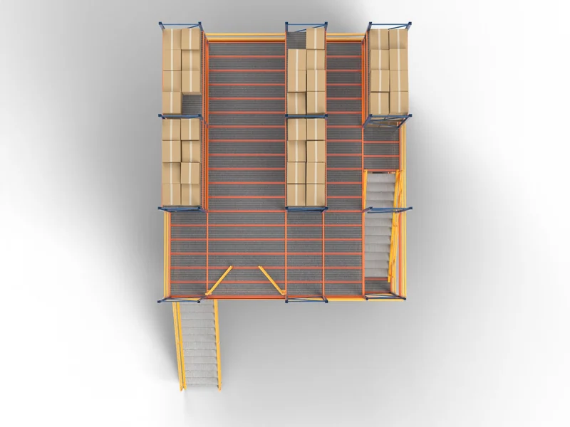 Pick Modules: Top view. From above.