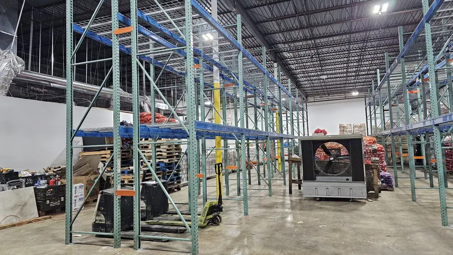 Completed pallet racking