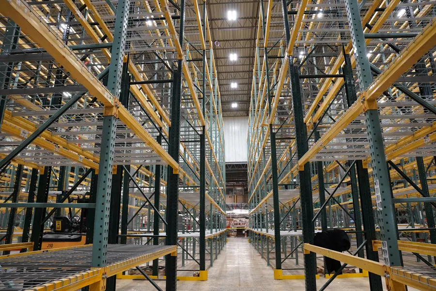 Completed racking aisle interior