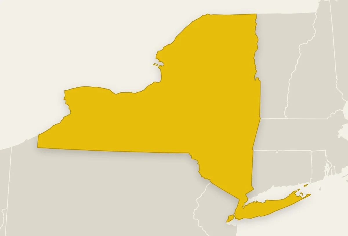 Map of New York